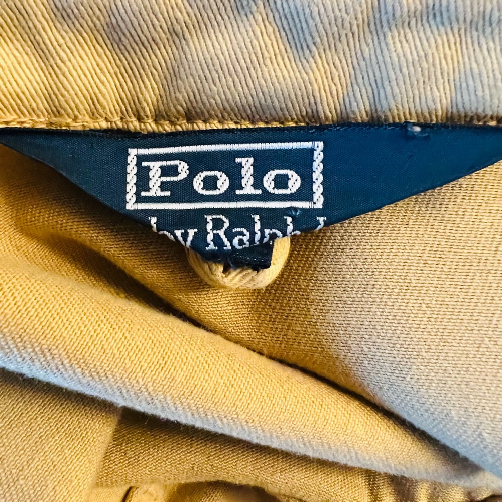 Polo 80s Vintage by Ralph Lauren Thick 100% Cotton Canvas Long Jacket Size XL - Picture 3 of 12